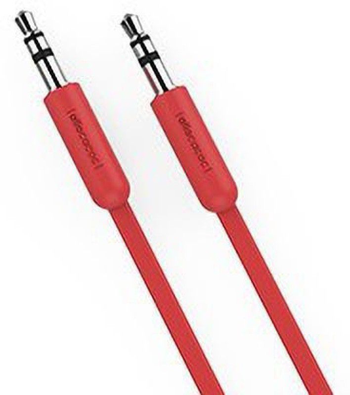Allocacoc AUX Cable 1.5 m 10636RD  (Compatible with Laptop, Car Music player, Phone, Tablet, PC, Red)