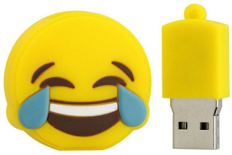 Tobo Funny Emoji Expression USB Stick External Memory Stick USB 2.0 Flash Drive Pen Drive. 16 GB Pen Drive  (Yellow)