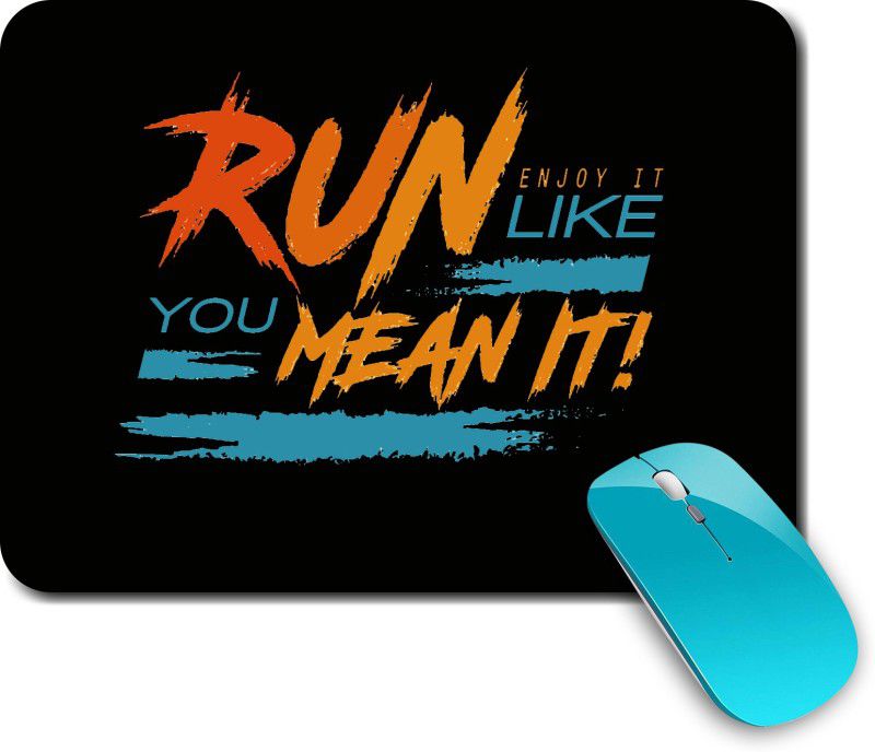 whats your kick Running | Sports | Game | Fitness |Creative | Printed Mouse Pad/Designer Waterproof Coating Gaming Mouse Pad For Computer/Laptop (Multi4) Mousepad  (Multicolor)