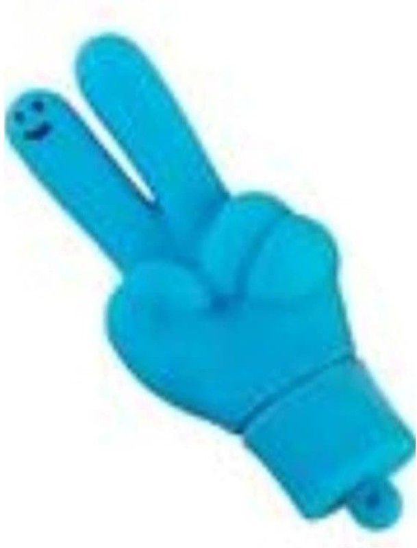 microware 16GB Hand Shape Cheering Hand Designer Pendrive (Blue) 16 GB Pen Drive  (Blue)
