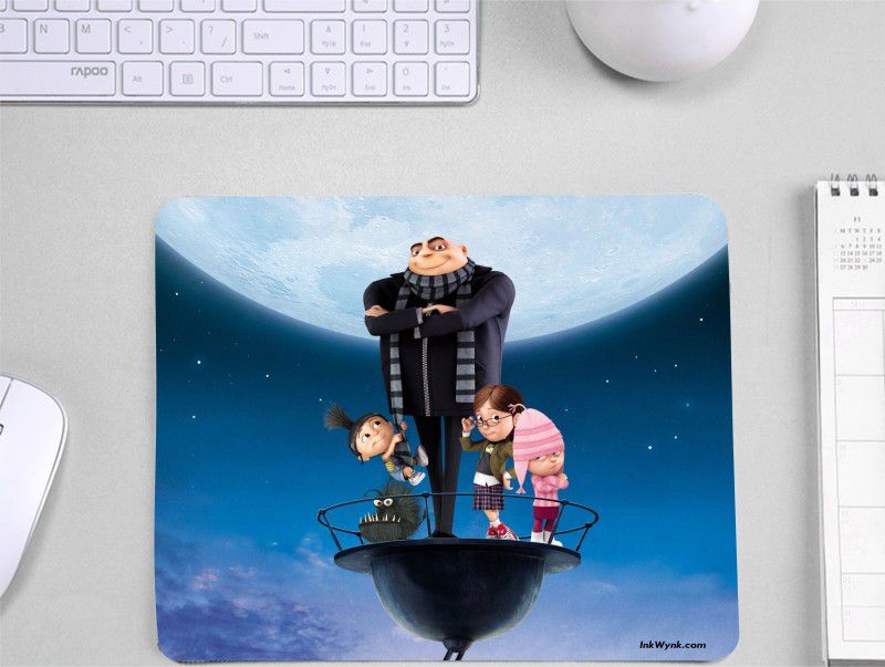 InkWynk Animated Character Despicable Me Designer Rubber Grip Student Mousepad  (Multicolor)