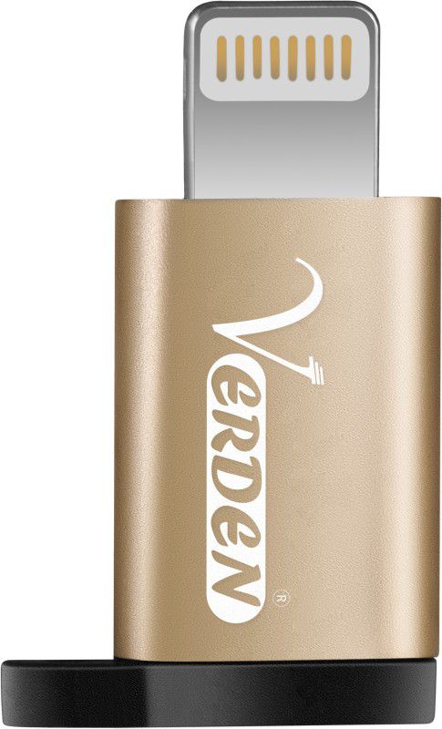 verden N36 Micro V8 Jack to iPhone Lightning Jack Connector Adapter USB Adapter  (Gold)