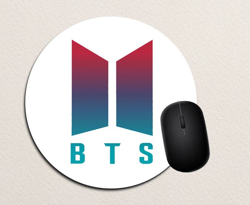 NH10 DESIGNS BTS ARMY BTS LOGO Printed Round Gaming Mousepad For Computer PC- BBJBTSCMP 22 Mousepad  (Multicolor)