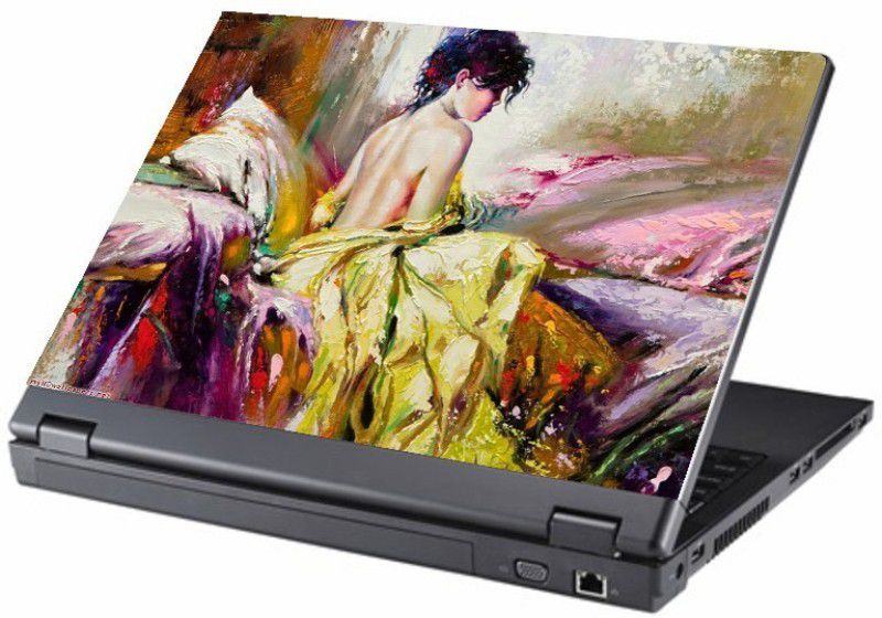i-Birds ® painted girl Exclusive High Quality Laptop Decal, laptop skin sticker 15.6 inch (15 x 10) Inch iB-5K_skin_1212 High Quality HD Printed Vinyl Laptop Decal 15.6