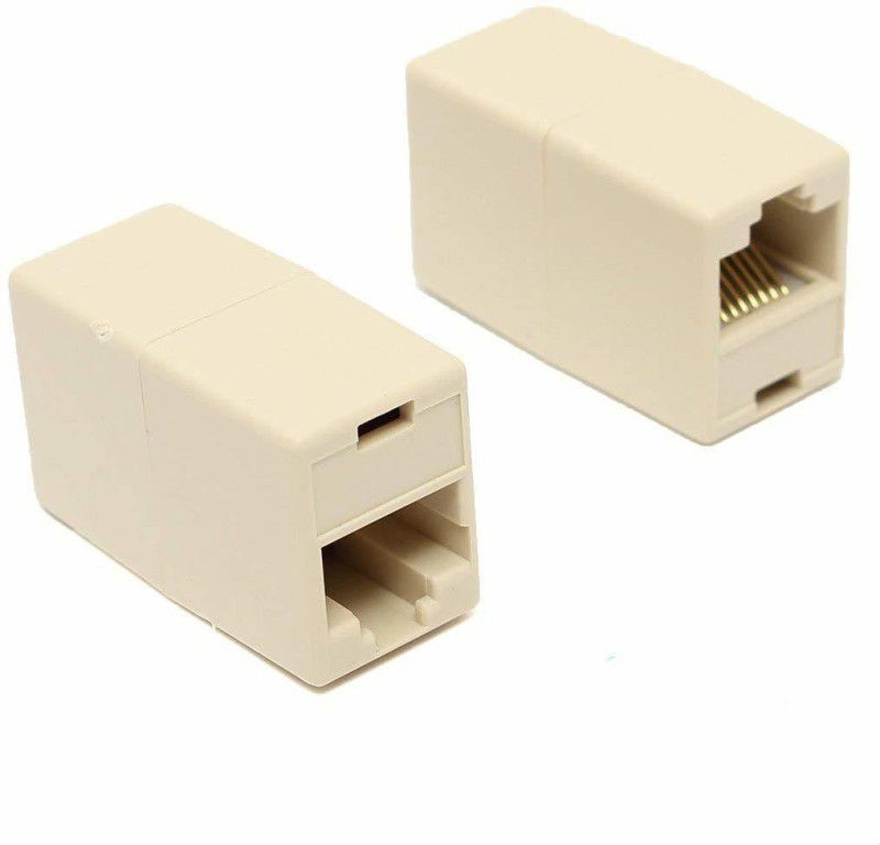 VSDHANDA Couple Plug Network Ethernet LAN Coupler Joiner Female to Female Connector Lan Adapter  (8000 Mbps)
