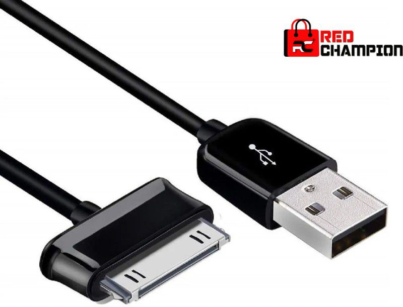 Red Champion Power Sharing Cable 1.2 m Fast Charging 30Pin to USB Data Syncing and Charging Cable  (Compatible with Samsung Galaxy Tab 2 10.1 P5110,P5100,P3100 7.1 Charger 1 N8000 P7500 P7510, Black, One Cable)