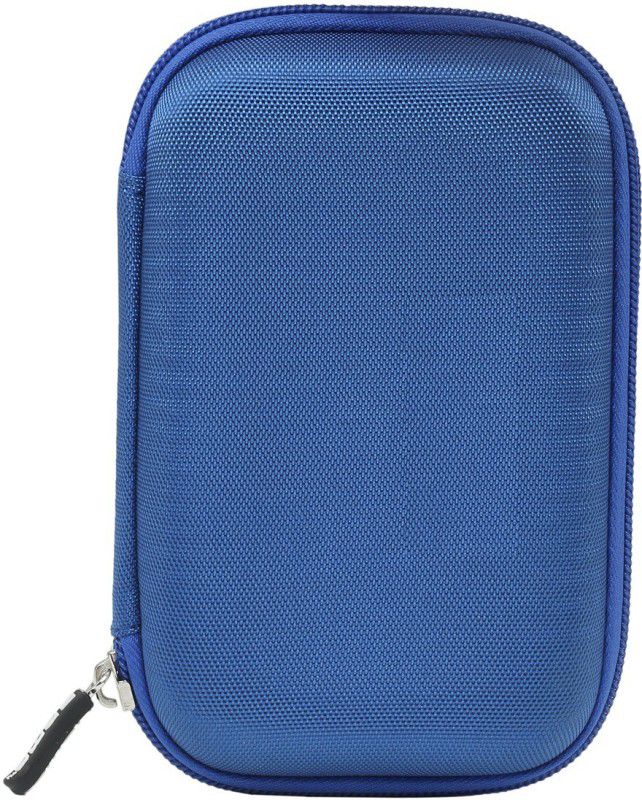 TEQGO External Hard Drive Cover Hard Disk Cover HDD case HDD Casing Carry Bag Pouch 2.5 Case / Pouch 2.5 inch ZIP CASE / POUCH  (For All 2.5 Inch External Hard drives, Blue)