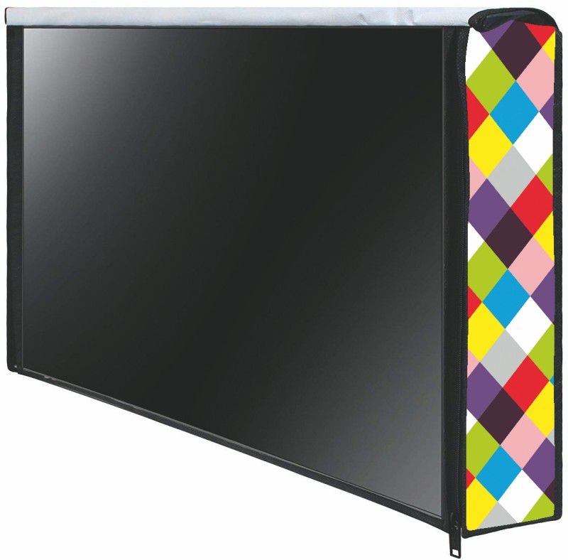 RANBOW for 43 inch LED TV Cover 43 Inch - LED_43-Multi-Strip  (Grey)