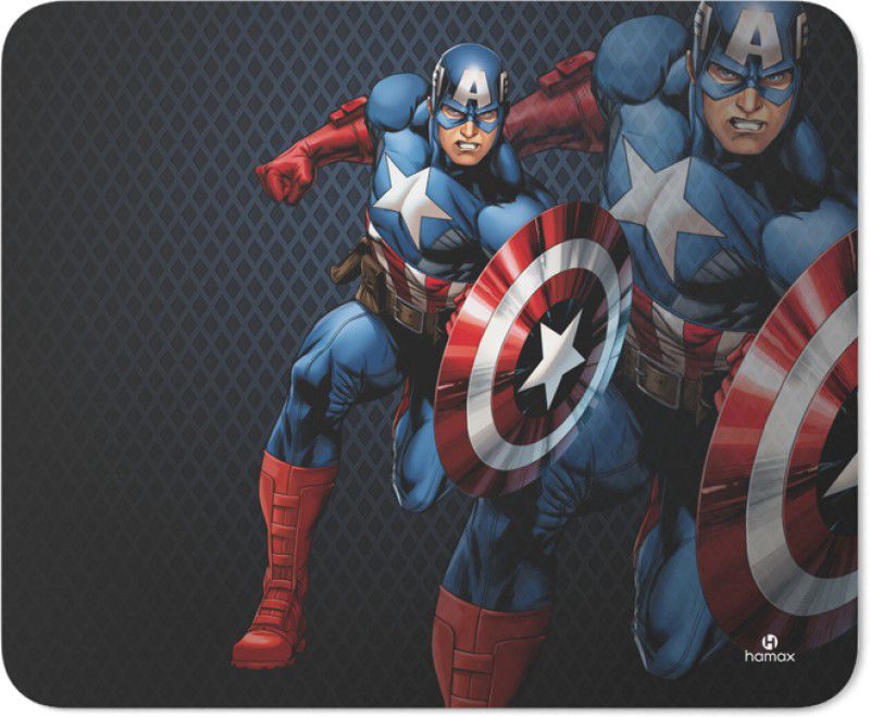 HAMAX Captain America Shield Design Mouse Pad for Ultimate Gaming Experience Mousepad  (Multicolor)