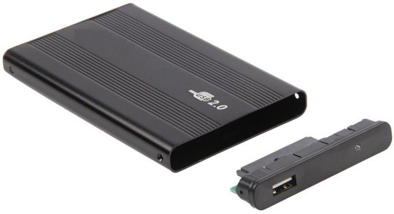 TERABYTE Black External portable 2.5 " Sata Casing Hard Disk case Usb 2.0 2.5 inch External Hard Drive enclosure  (For Laptop Hard Disk, Black)