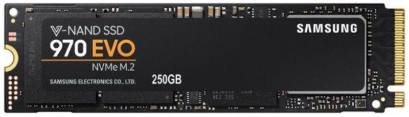 SAMSUNG 970 Evo Series - pcie nvme - M.2 Internal 250 GB Laptop, Desktop Internal Solid State Drive (SSD) (mz-v7e250bw)  (Interface: PCIe NVMe, Form Factor: M.2)