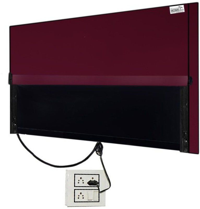 wellhome decor Furnishing 26 Inch led/lcd tv cover (All models) for 26 inch plain - stylish LED/LCD tv cover maroon 26 inch  (Maroon)
