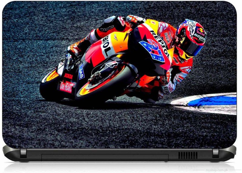 VI COLLECTIONS SPORTS BIKE PRINTED VINYL Laptop Decal 15.5