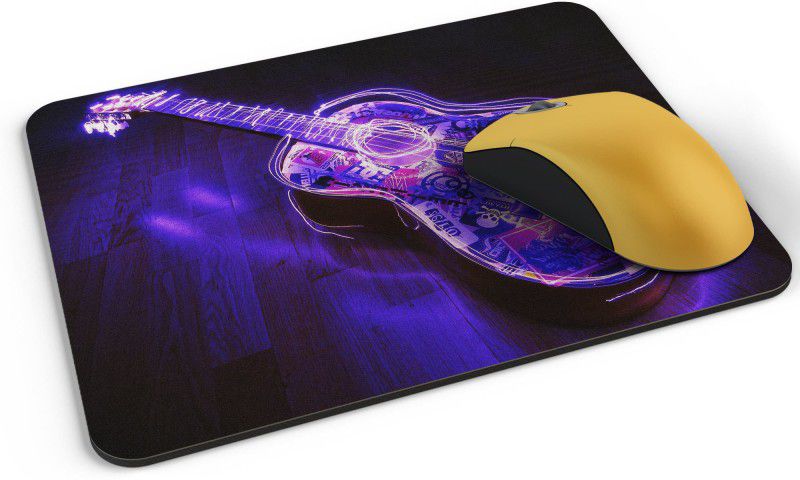 UTU LED Guitar Mousepad  (Black)