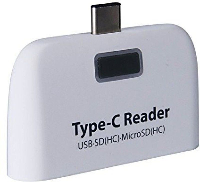 A3sprime Type C Smart Card Reader For All Type-C Devises Card Reader  (White)