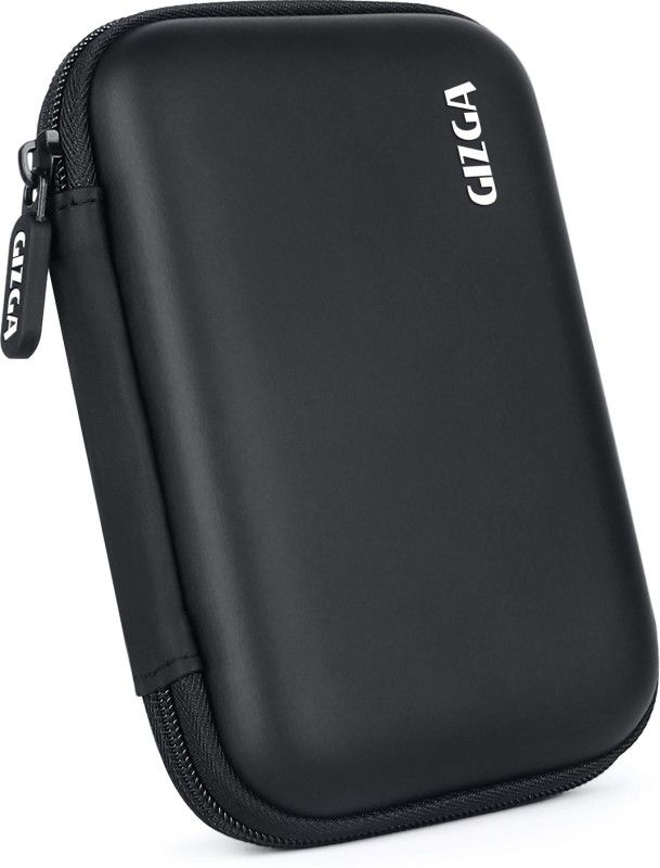 Gizga Essentials Front & Back Case for 2.5-Inch Hard Drive Hard Drive Case  (Black, Pack of: 1)