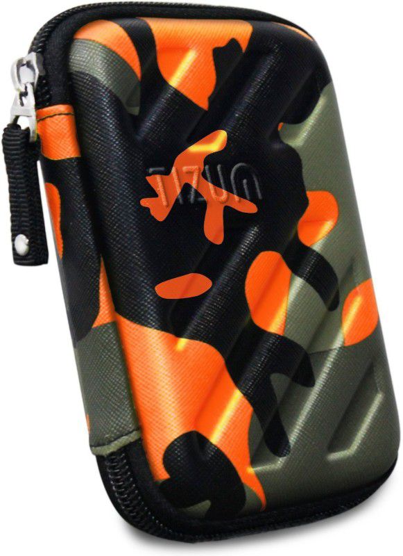 Tizum Hard Drive Case 2.5 inch GPS -Premium Edition (Camouflage Orange)  (For 2.5-Inch Hard Drive, Multicolor)