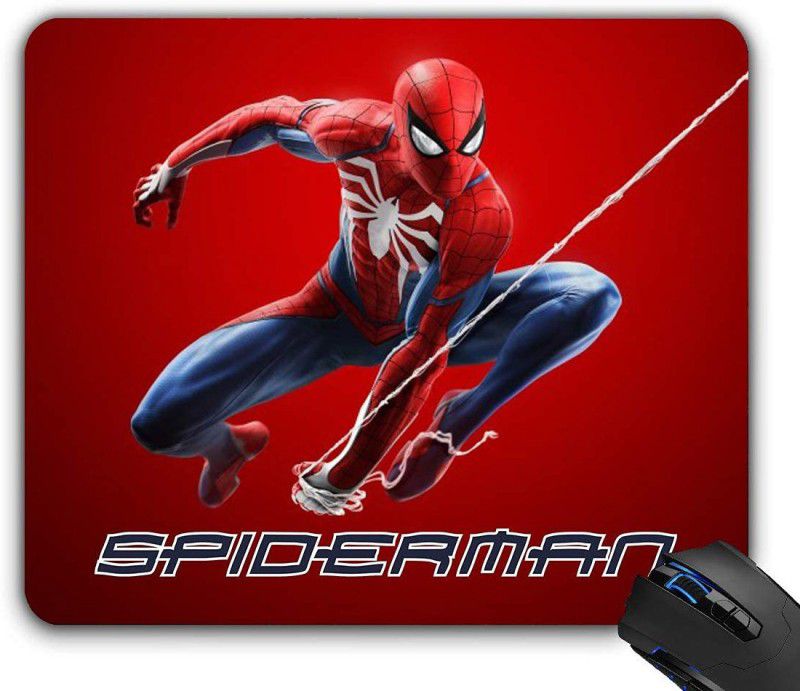 ZORI Avengers - Spiderman Classic RED Background Gaming Mouse Pad - Computer Laptop PC| WFH Office | Anti-Skid, Anti-Slip, Rubber Base | Avengers Superhero Mousepad  (Spiderman Classic)