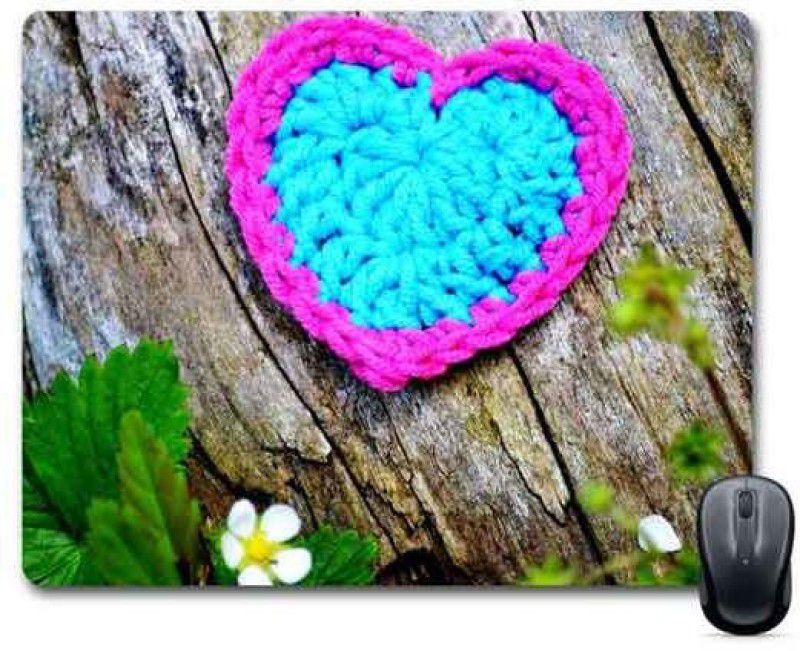 FABTODAY Designer Heart Anti-Skid Mouse Pad for Desktop, Laptop, Computer and Gaming (Product ID - 0130) Mousepad  (Multicolor)