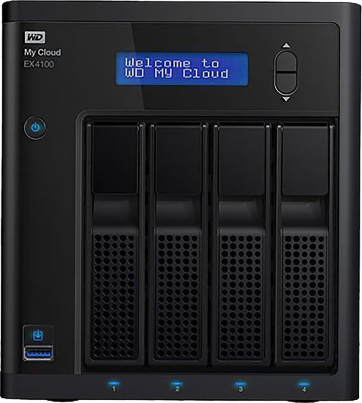 WD My Cloud EX4100 0 TB External Hard Disk Drive (HDD)  (Black)