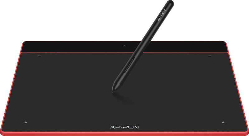 XP Pen Deco Fun L Graphics Tablet 10 x 6.27 Inch Pen Tablet with 8192 Levels Pressure Sensitivity Battery-Free Stylus, 60 degrees of tilt action and Android Support 10 x 6.27 inch Graphics Tablet  (Red, Connectivity - USB)