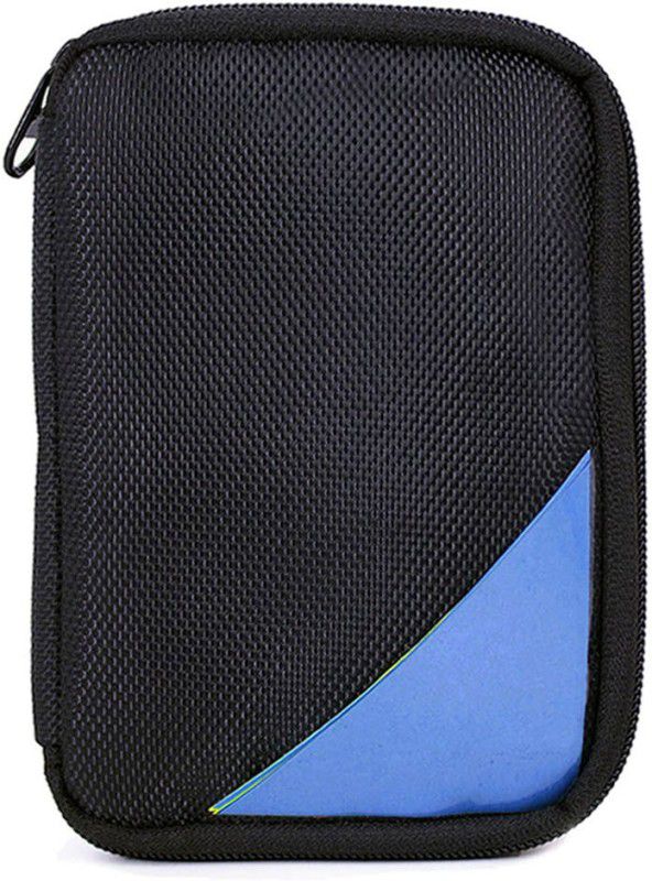 Flipkart SmartBuy Wallet Case Cover for Toshiba Canvio Alumy 1 Tb 2Tb Wired External Hard Disk Drive Drive Casing Case Cover 2.5 Inch  (Black, Cases with Holder, Pack of: 1)
