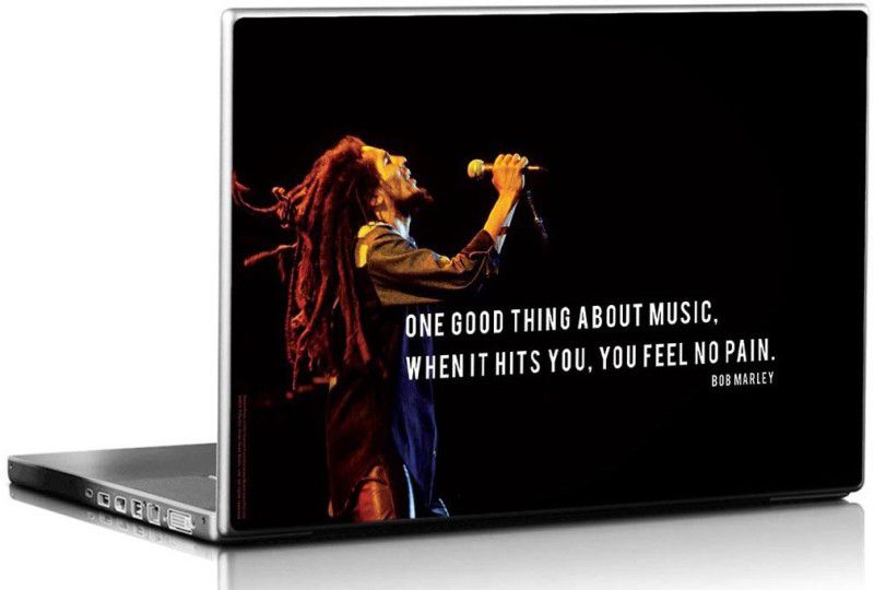 Bravado Bob Marley When Music Hits Vinyl Laptop Decal 15.6