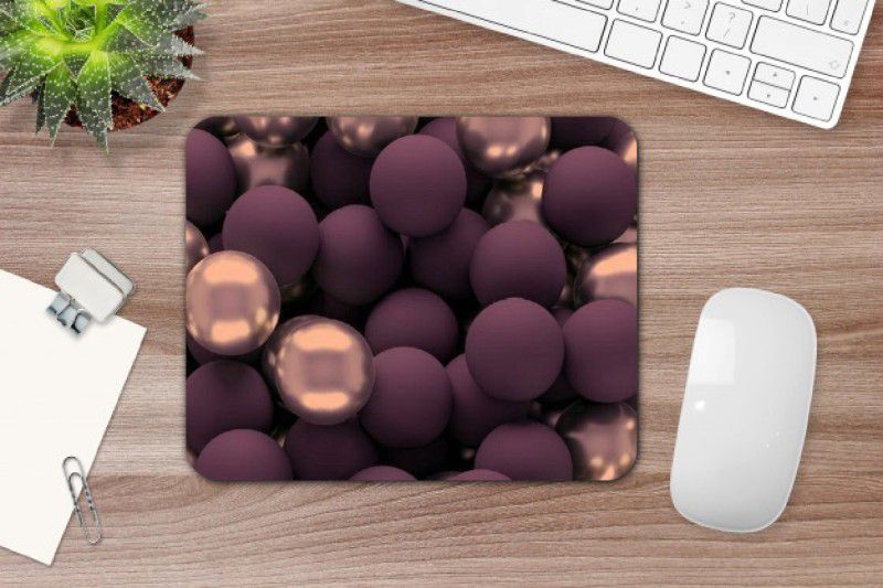 SANNU CREATION Round Shape Printed Rectangle Mouse Pad For Laptop/Desktop/Computer Mousepad  (Multicolor)