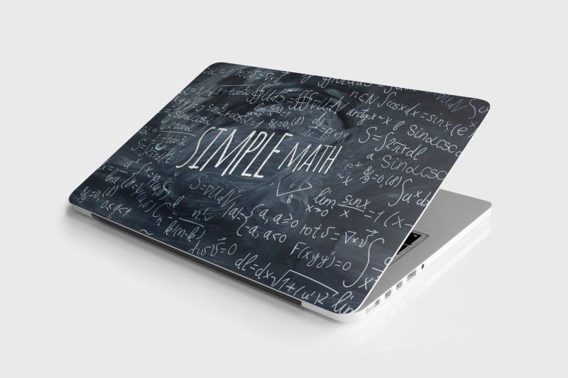 Yuckquee Simple Maths Laptop Skin/Sticker/Vinyl for 14.1, 14.4, 15.1, 15.6 inches for Laptops or Notebooks Printed on 3M Vinyl, HD,Laminated, Scratchproof.M-17 Vinyl Laptop Decal 15.6