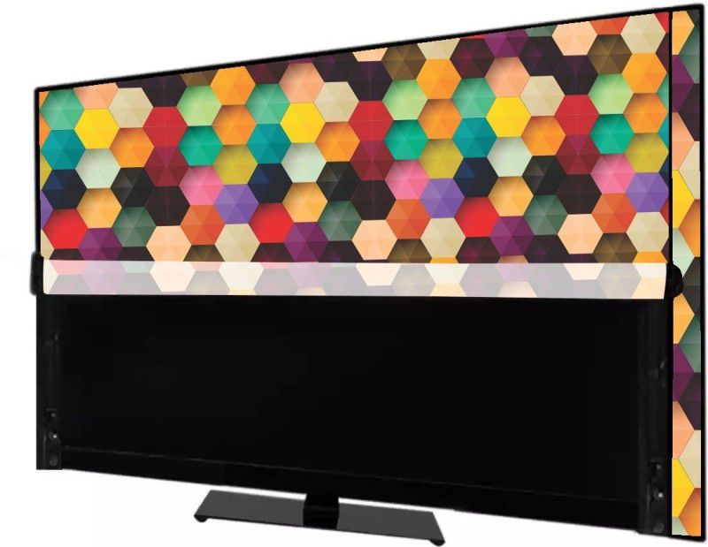Wacky LED TV Cover for 55 inch 55 inch led tv cover - LED-55-INCH-M-PEACH  (Multicolor)