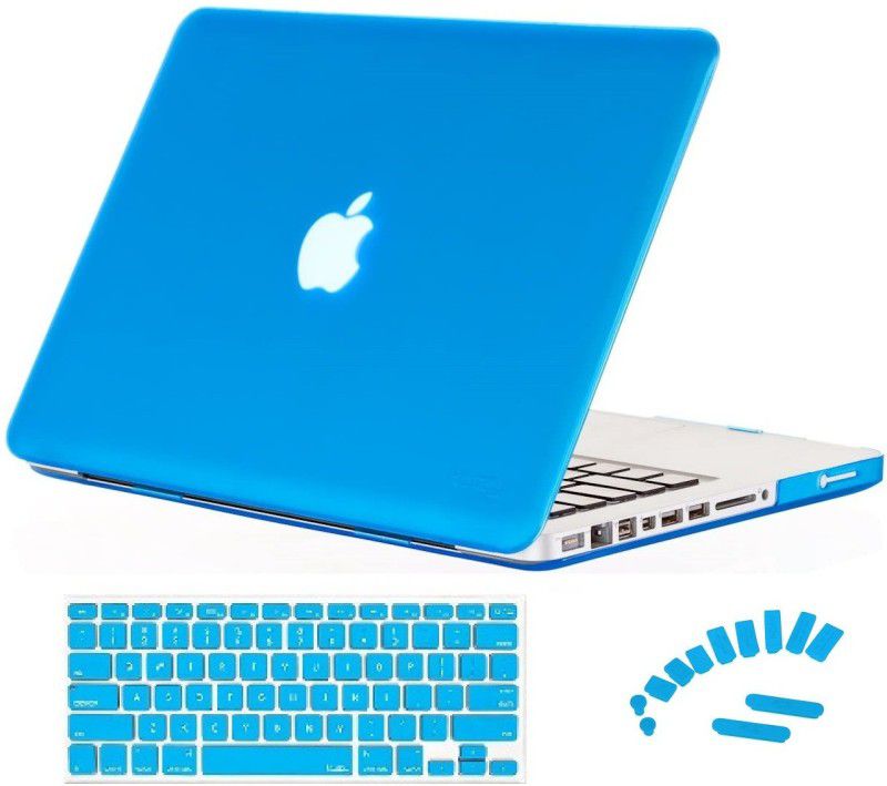Midkart Front & Back Case for Macbook Pro 13" Inches Matte Light Blue Model A1278 Cover with Logo-Cut, Key Guard & Dust Plugs  (Blue, Shock Proof, Pack of: 1)