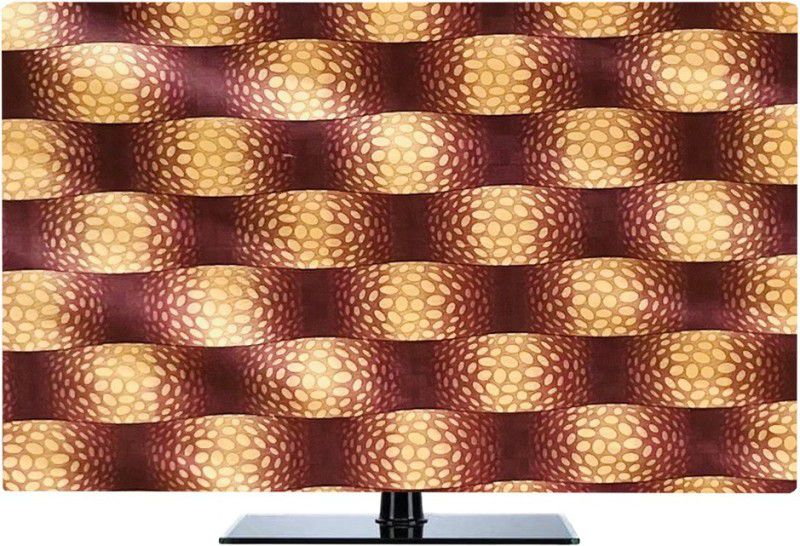 KVAR Padded Cover, Dust Cover, etc. for 50 inch Computer Monitor, TV, LCD Monitor, etc. - TVLEDSEKV3350INCH  (Gold, Brown)