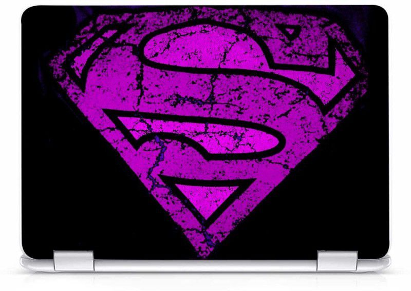 POINT ART Laptop Decal Sticker - purple superman Vinyl Laptop Decal 15.6