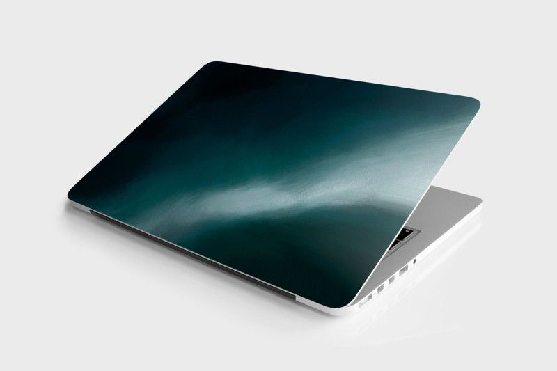 Unique Graphics Dark Ocean Wave Skin/Sticker for Laptops Upto 15.6 Inch (HD Quality, Dark Teal2) Vinyl Laptop Decal 15.6