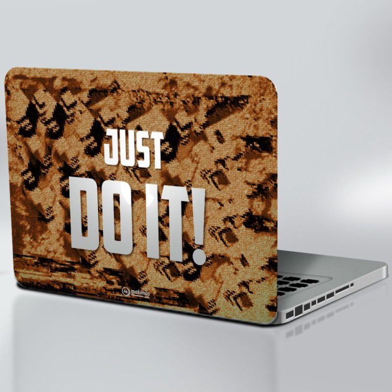 makimus designs Laptop Skin Just Do it 15.6 in Self Adhesive Inspiring Self-Adhesive Laptop Skin Laptop Decal 15.6