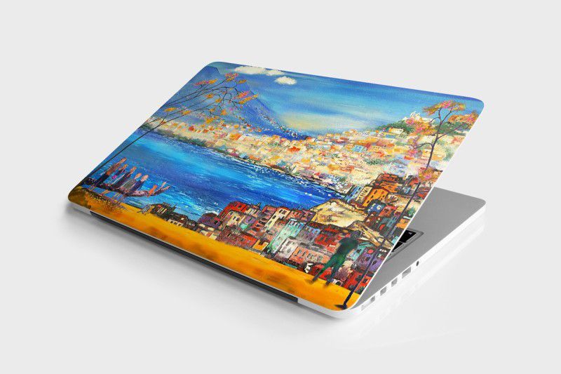 Unique Graphics City Views Skin/Sticker for Laptops Upto 15.6 Inch (HD Quality, Multicolor) Vinyl Laptop Decal 15.6