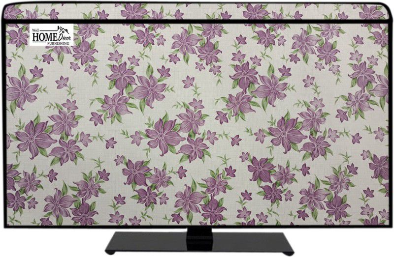 wellhome decor Furnishing 24 inch LED/LCD TV,Computer Monitor Cover for 24 inch 24 inch led tv cover - WHDF_P02_LED 24_A002  (Multicolor)