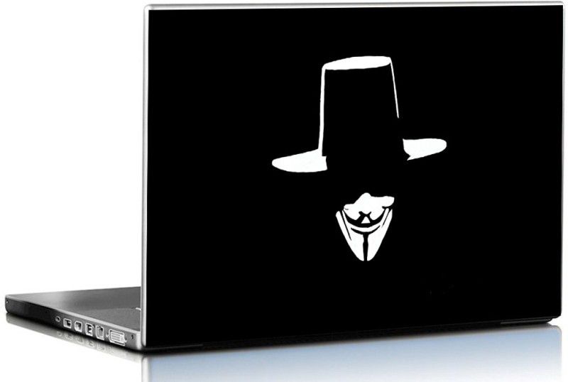 Pixel Artz Anonymous Face 3M Vinyl Paper Laptop Decal 15.6