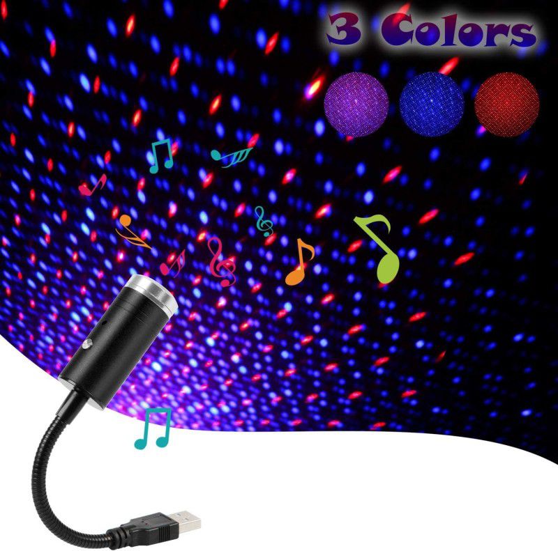 VibeX Romantic Galaxy USB Night Lamp-Q1 Flexible USB Night Lamp-X21 Led Light  (Black)