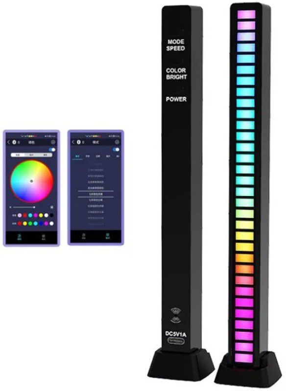 RHONNIUM RGB Colorful Audio Bar Sound Control Rhythm Lights Car Music Level Lamps RGB Colorful Audio Bar Sound Control Rhythm Lights Car Music Level Lamps-X9 Led Light  (RGB)