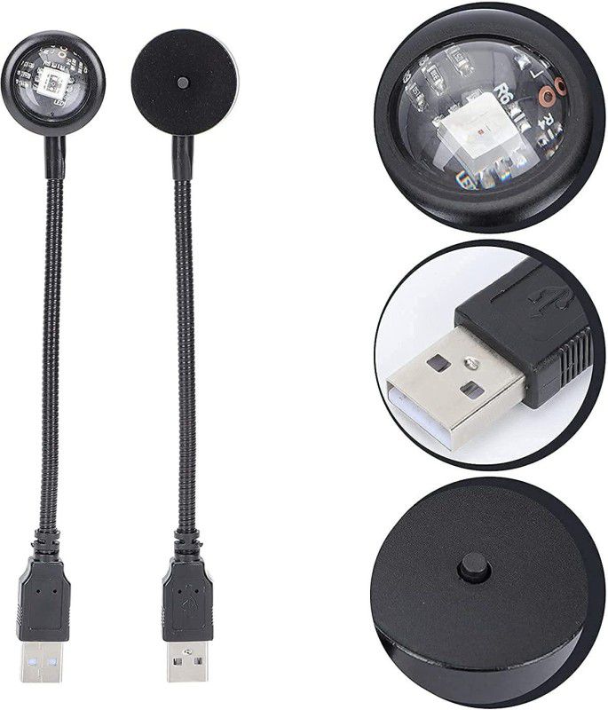 VibeX IVX™-127-UJ-Sunset LED Projection Night Lamp Light with Mini USB USB SLS - 218-UJ Led Light  (Smart Multicolor)