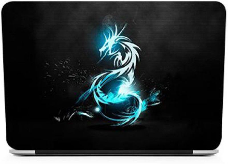 WeCre8 Skin's Blue Dragon Premium Quality Vinyl Laptop Skin With Light Matte Finish Laptop Decal 15.6