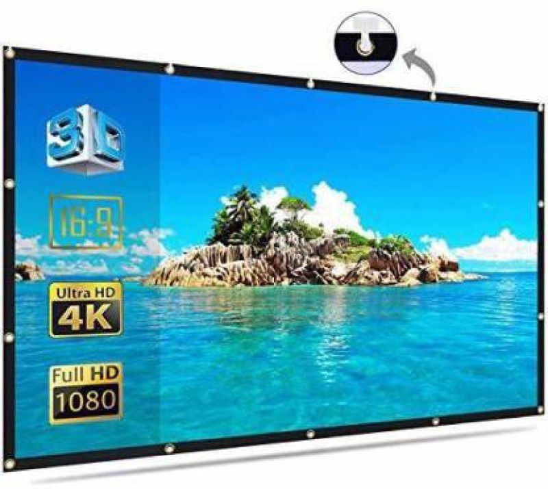 Savsol 120 Inch Projector Screen 4K HD 16:9 Portable Video Projector Screen Foldable Anti-Crease Indoor Outdoor Projection Screen for Home, Office, Classroom (9 Ft (W) x 5 Ft (H) Projector Screen (Width 275 cm x 153 cm Height)