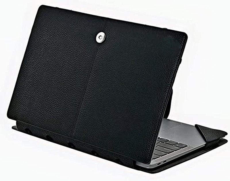 Hapzz Flip Cover for Dell 2 in 1 Inspiron 7415 D560470WIN9P-Pure Leather Cover For Laptop  (Black, Waterproof, Pack of: 1)