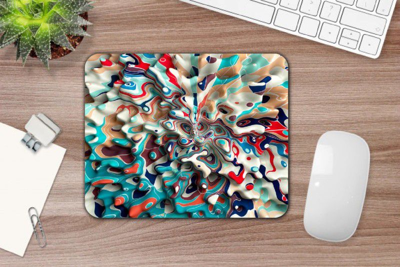 SANNU CREATION Hd Design Rectangle Mouse Pad For Laptop/Desktop/Computer Mousepad  (Multicolor)