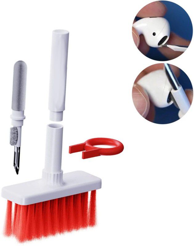 Zohlo 5 in 1 Soft Brush Keyboard Cleaner with Multi-Function Computer Cleaning Tools for Computers, Gaming, Laptops, Mobiles  (Multi-Functional Keyboard & Headset Cleaning Brush Pen for Computers)
