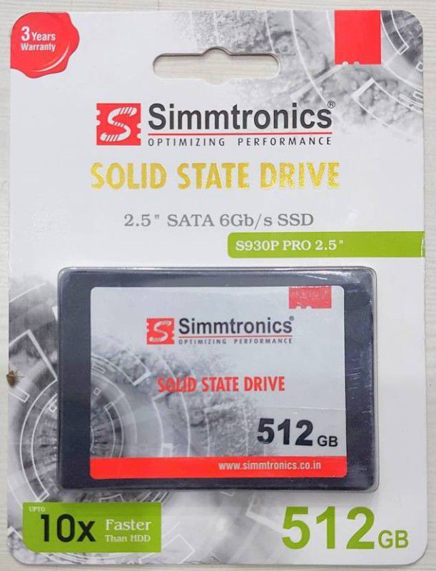 Simmtronics SSD 512 GB All in One PC's, Desktop, Laptop Internal Solid State Drive (SSD) (2.5 