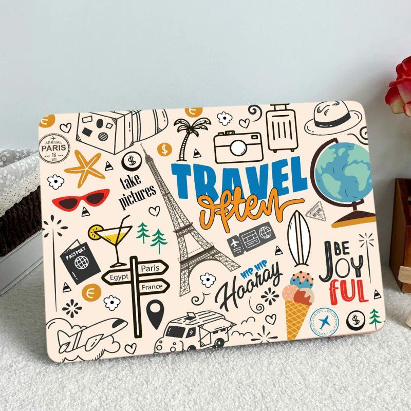 Vasl Travel Inspired Doodle Design Vinyl Laptop Skin/ Laptop Skin For Traveler Vinyl Laptop Decal 16