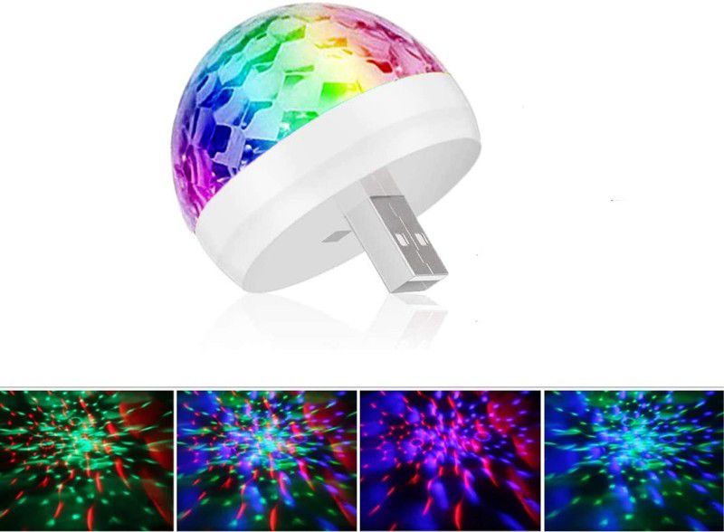 Zohlo Best USB Mini Home Light Party Lights-Multi Colors Suitable for Home Interior Mini Effect Small Magic USB Ball Led Light for Home, Car Led Light  (Multicolor)