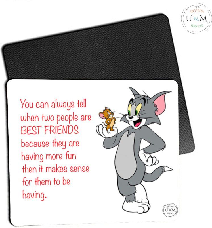 CSTVI Cartoon "Tom and Jerry-IV" Printed premium mouse pad for gamers Mousepad  (Multicolor)